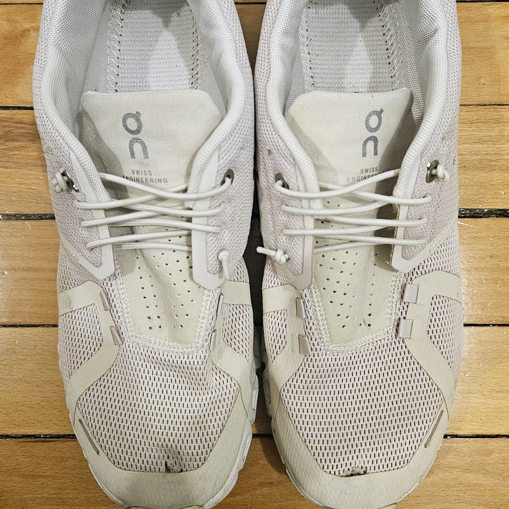 On Cloud White Sneakers - Picture 2 of 5